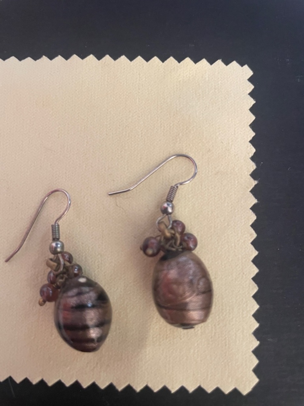 Bronze-Tone Bead Drop Earrings - Women Jewelry